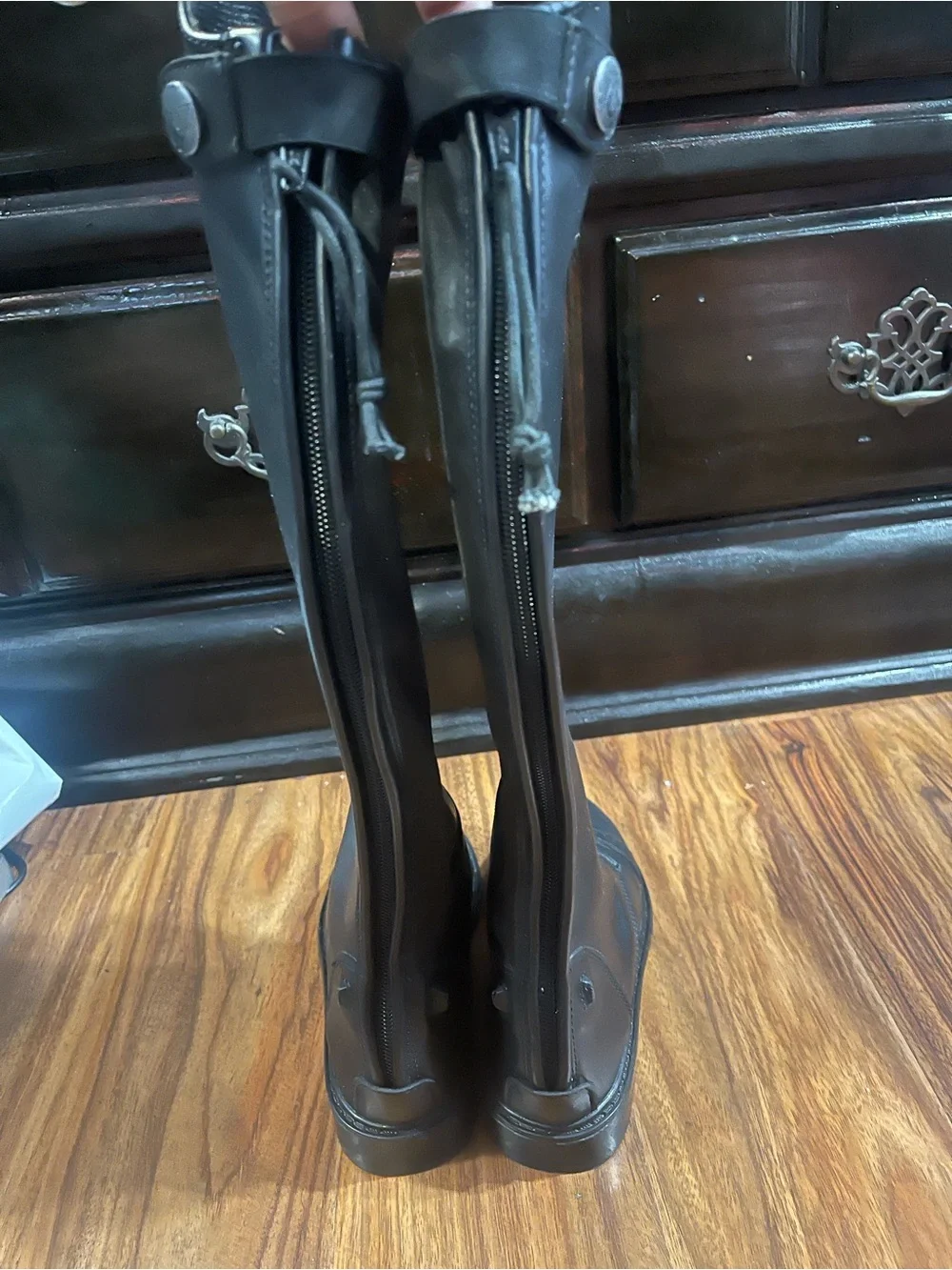 Kids Classic Black Lace-Up tuffrider Riding Boots